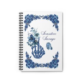 Skeleton Hand Floral Journal