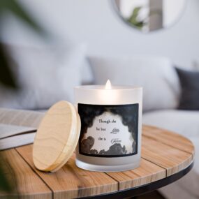 Frosted Glass Candle with Inspirational Quote | Cozy Home Decor, Gift for Her, Relaxing Aromatherapy, Self-Care Essential, Birthday Present